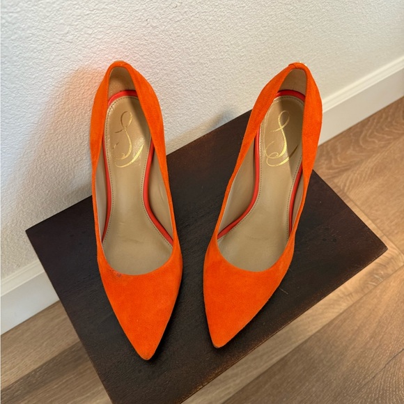 Sam Edelman Vibrant Orange Heels - Picture 3 of 4